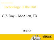 Technology in the Dirt