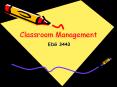 Classroom Management PowerPoint PPT Presentation