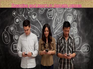 Exercise and sport vr domain names