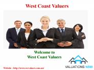 West Coast Valuers for your property valuations