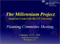 The Millennium Project PowerPoint PPT Presentation