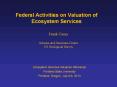 Federal Activities on Valuation of Ecosystem Services PowerPoint PPT Presentation