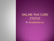 PAN card verification