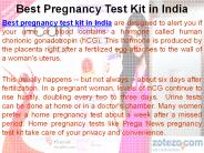 Prega News pregnancy test kit