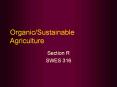Organic/Sustainable%20Agriculture PowerPoint PPT Presentation