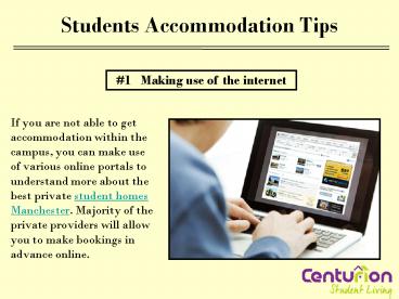 Students accommodation tips