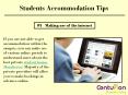 Students accommodation tips PowerPoint PPT Presentation