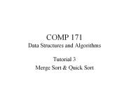 COMP 171 Data Structures and Algorithms