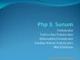 Php 3. Sunum PowerPoint PPT Presentation