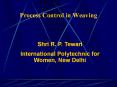 Process Control in Weaving PowerPoint PPT Presentation