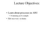 Lecture Objectives: