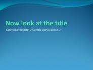 Now look at the title
