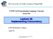 COMP 144 Programming Language Concepts