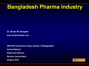Bangladesh Pharma Industry
