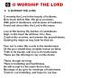 6  O WORSHIP THE LORD PowerPoint PPT Presentation