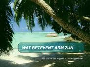 WAT BETEKENT ARM ZIJN