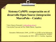 Sistema CaMPI: cooperaci