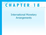International Monetary Arrangements