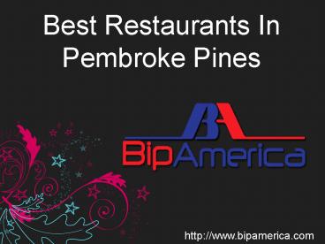 Best Restaurants In Pembroke Pines