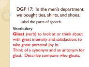 DGP 17: In the men