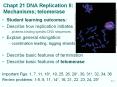 Chapt 21 DNA Replication II: Mechanisms; telomerase PowerPoint PPT Presentation