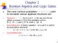 Chapter 2 Boolean Algebra and Logic Gates PowerPoint PPT Presentation
