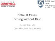 Difficult Cases: Itching without Rash