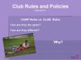 Club Rules and Policies Manual IV-1 PowerPoint PPT Presentation