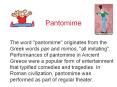 Pantomime PowerPoint PPT Presentation