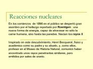 Reacciones nucleares