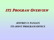 ITS PROGRAM OVERVIEW