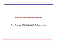 First Results from MiniBooNE