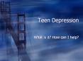 Teen Depression PowerPoint PPT Presentation