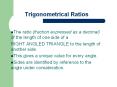 Trigonometrical Ratios PowerPoint PPT Presentation