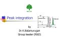 Peak integration PowerPoint PPT Presentation