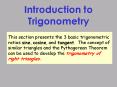 Introduction to Trigonometry PowerPoint PPT Presentation