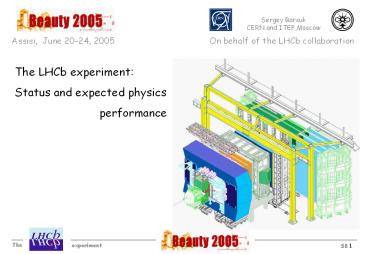 ECAL  planning  towards  installation Compilation from planning by Alexander Aref
