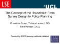 The Concept of the Household: From Survey Design to Policy Planning PowerPoint PPT Presentation