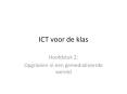 ICT voor de klas PowerPoint PPT Presentation