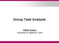 Group Task Analysis PowerPoint PPT Presentation