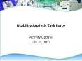 Usability Analysis Task Force PowerPoint PPT Presentation
