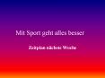 Mit Sport geht alles besser PowerPoint PPT Presentation