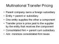 Multinational Transfer Pricing PowerPoint PPT Presentation