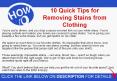 10 Quick Tips for Removing Stains from Clothing | Strain Remover PowerPoint PPT Presentation