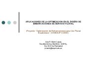 APLICACIONES DE LA OPTIMIZACION EN EL DISE