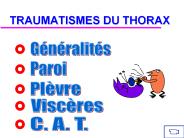 TRAUMATISMES DU THORAX