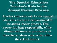 The Special Education Teacher