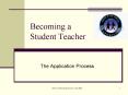 Becoming a Student Teacher PowerPoint PPT Presentation