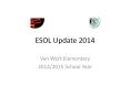 ESOL Update 2014 PowerPoint PPT Presentation