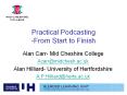 Practical Podcasting -From Start to Finish PowerPoint PPT Presentation